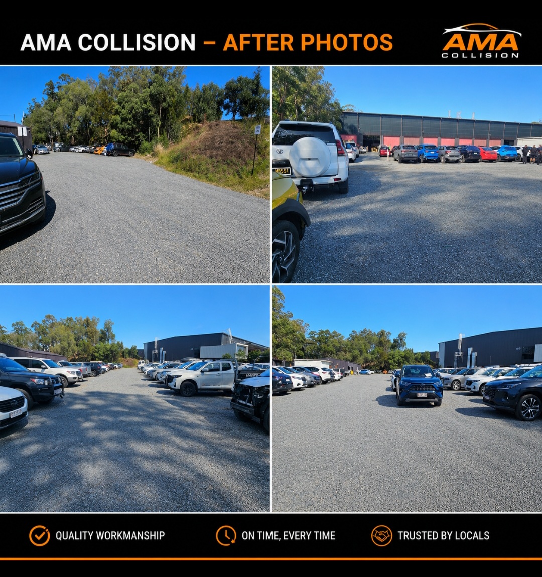 AMA Collision Carpark — Sollid Solutions Gold Coast earthmoving project