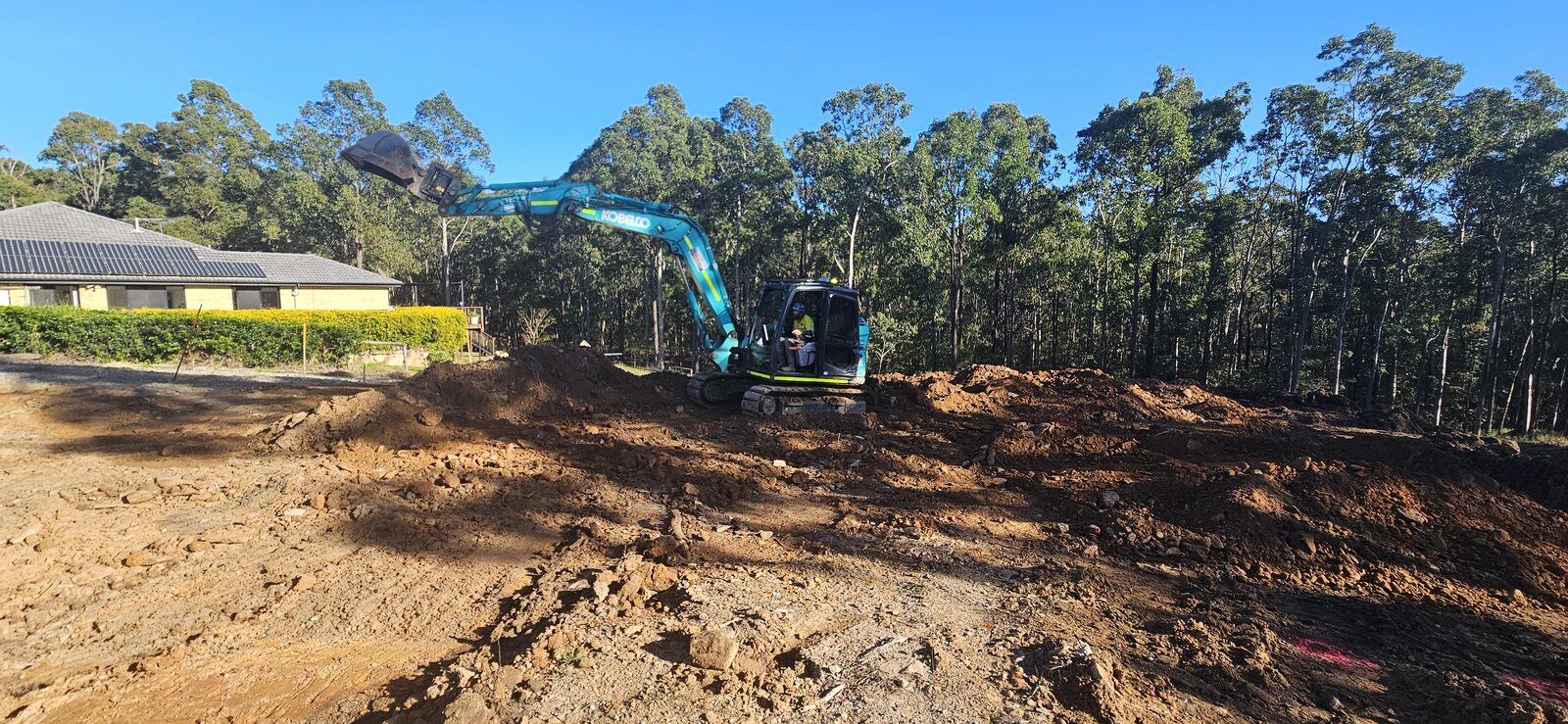 Greenbank Dream-Home Site Cut — Sollid Solutions Gold Coast earthmoving project