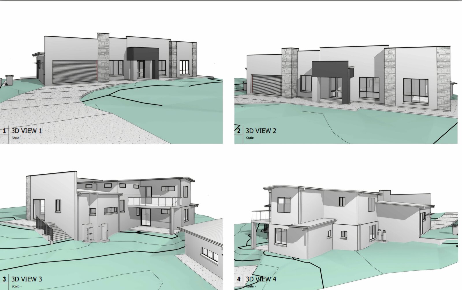Architectural 3D views of Sikander's new home the earthworks are being prepared for