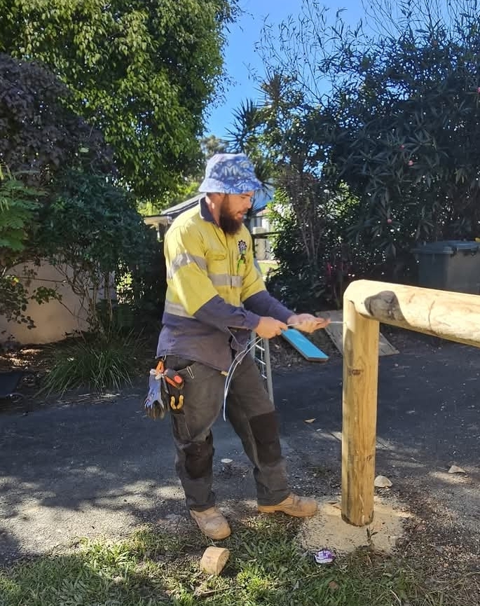 Insurance Fence Repair Completed — New Posts, Old Fence Line — Sollid Solutions Gold Coast