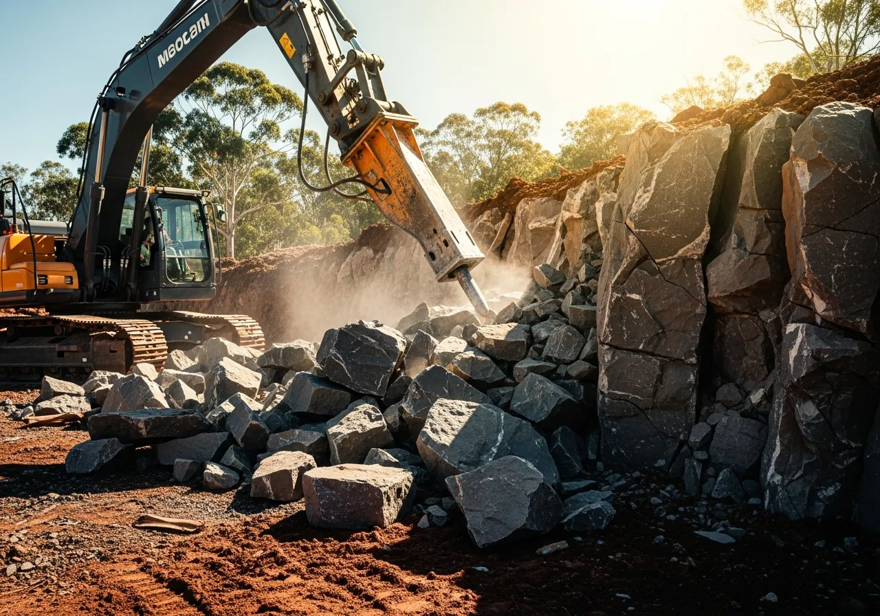 Why Mudgeeraba Blocks Often Need Rock Breakers (And What That Means For Your Budget) — Sollid Solutions Gold Coast