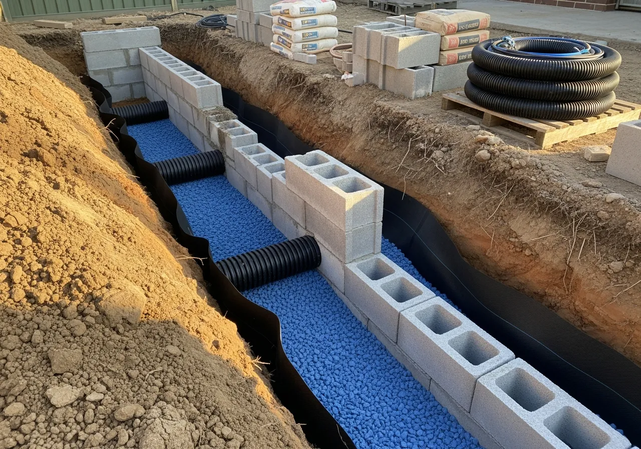 Retaining Wall Drainage Explained: Why Walls Fail (And How To Stop It) — Sollid Solutions Gold Coast