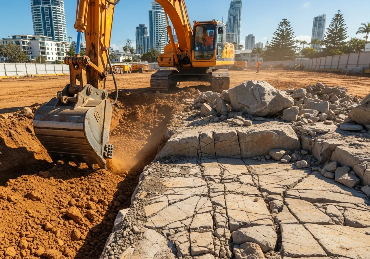 Rock Breaking vs Excavation: When You Need Each on the Gold Coast — Sollid Solutions Gold Coast