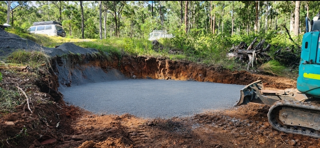 Tank Pad Levelled in Witheren — Shed Pad Tomorrow — Sollid Solutions Gold Coast