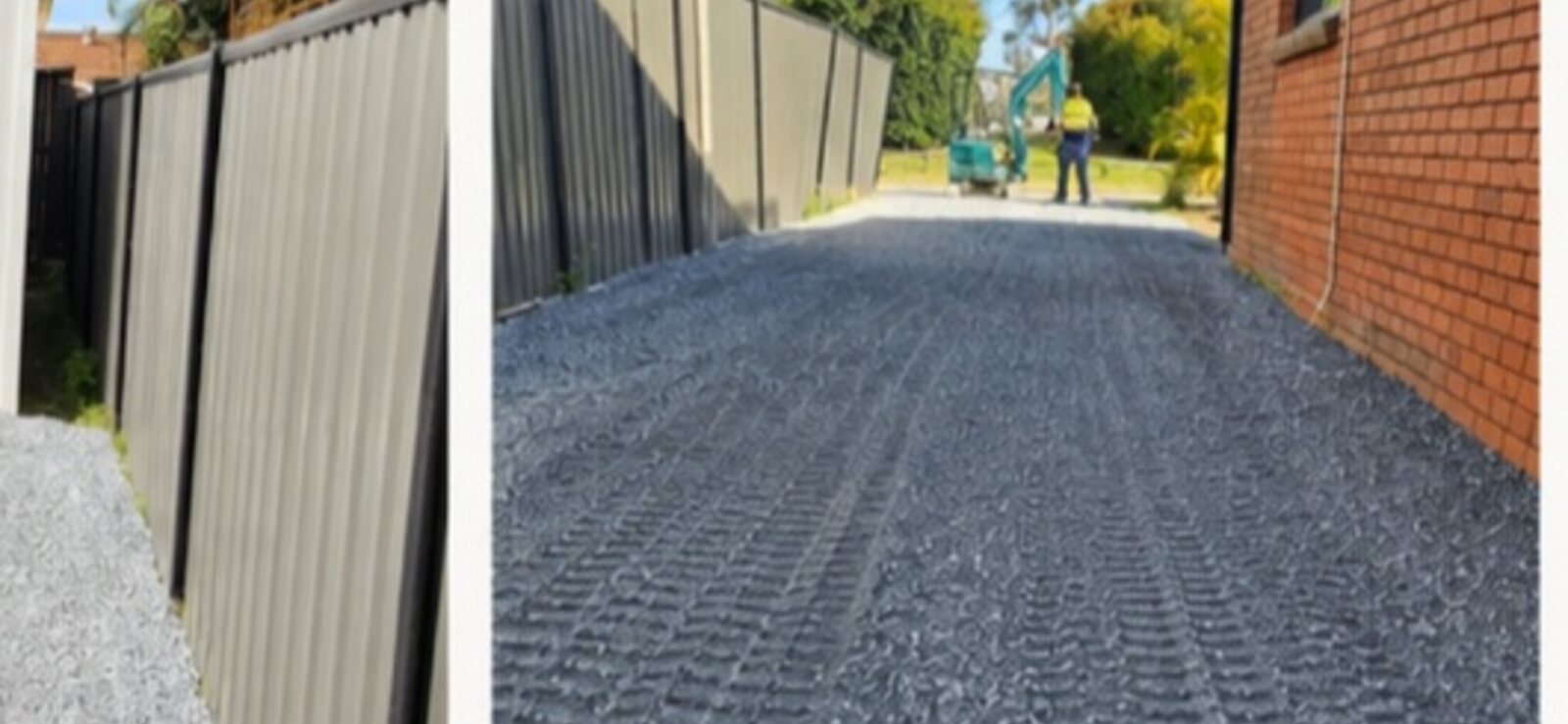 Bethania Gravel Driveway Transformation — on site 1