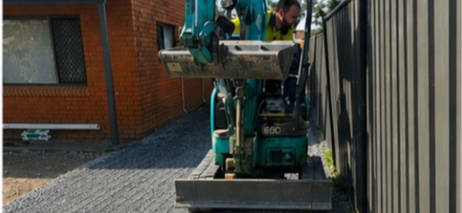 Bethania Gravel Driveway Transformation — on site 3