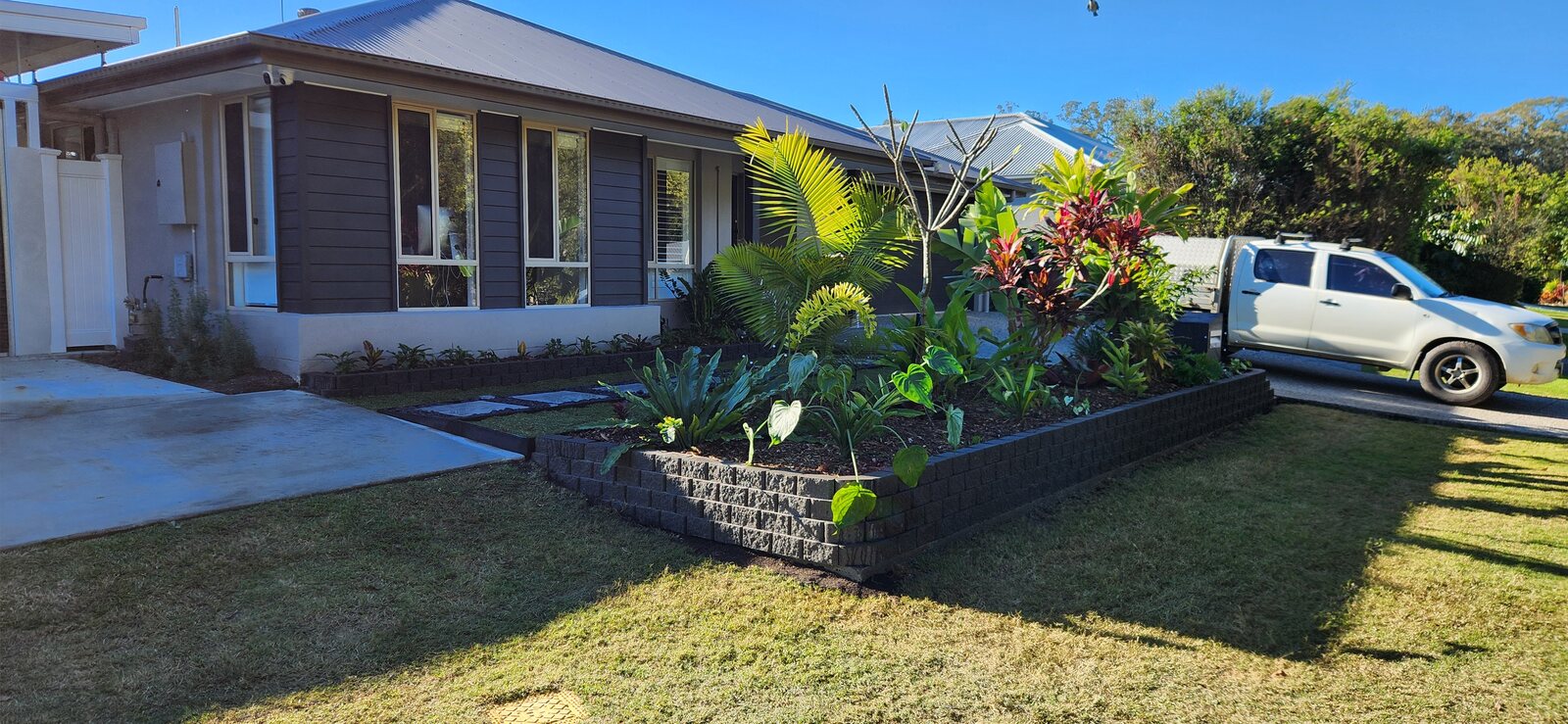 A Fresh Welcome Home — Front Yard Transformation in Coomera Waters — Sollid Solutions Gold Coast
