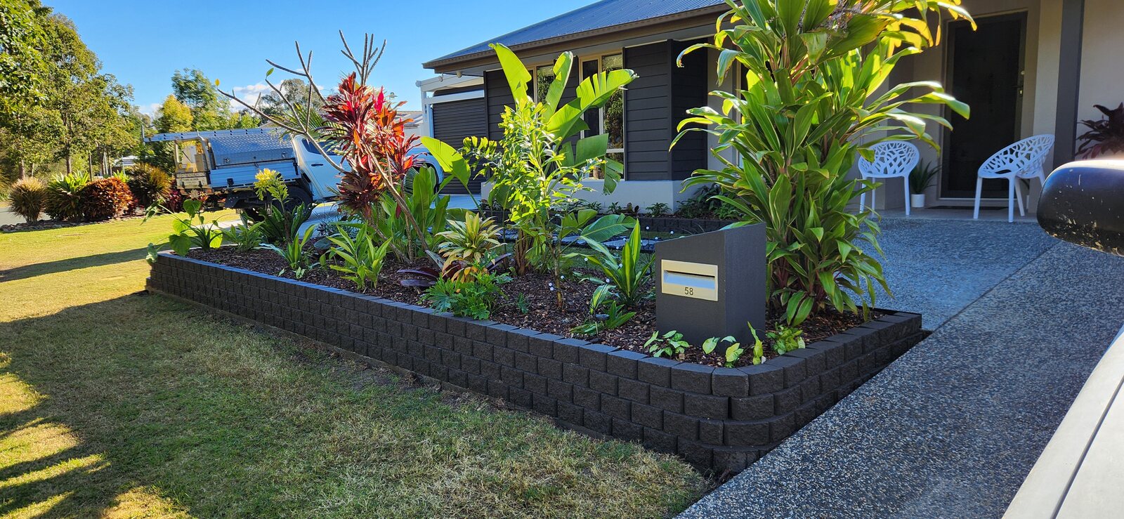 Coomera Waters Front Yard Transformation — on site 1