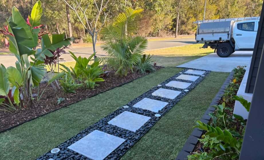 Coomera Waters Front Yard Transformation — on site 2