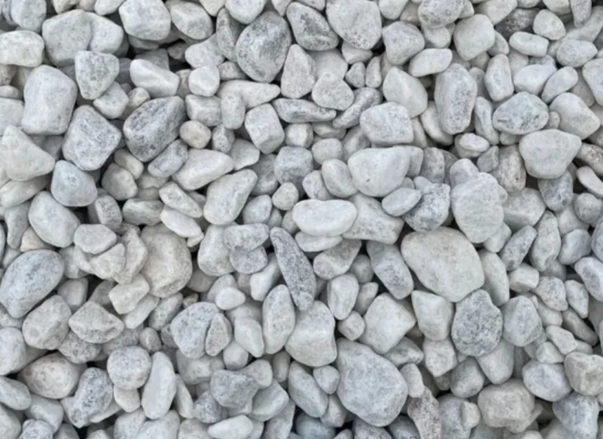 30-50mm Tumbled Sollid White decorative pebbles Gold Coast