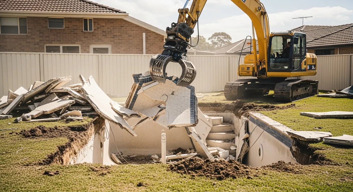 Robina Pool Demolition & Backfill — Pool Demolition Robina Gold Coast