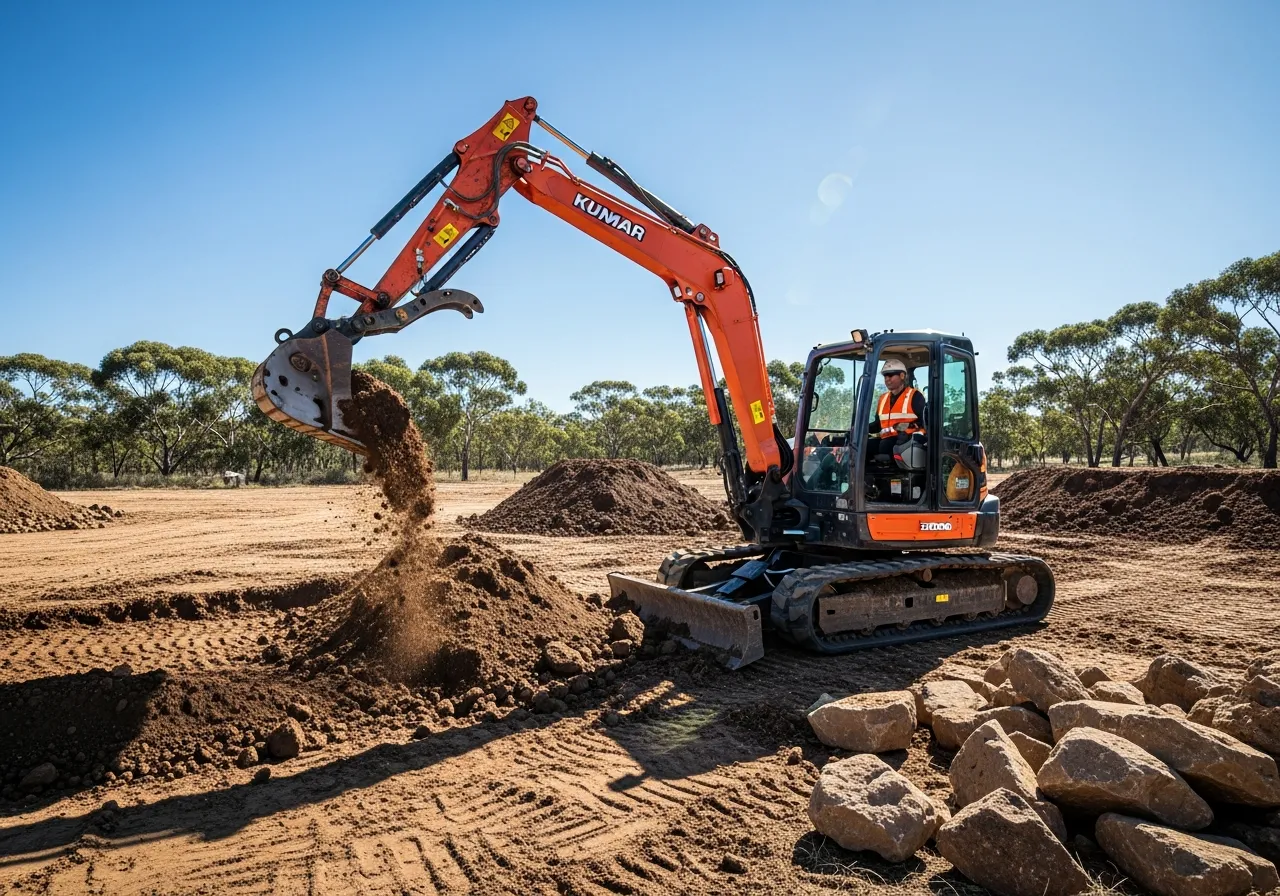 Wet Hire Excavator (5T–13T) Gold Coast — Sollid Solutions